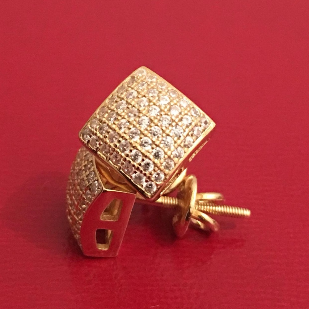 14K Gold Over Solid 925 Sterling Silver Earings